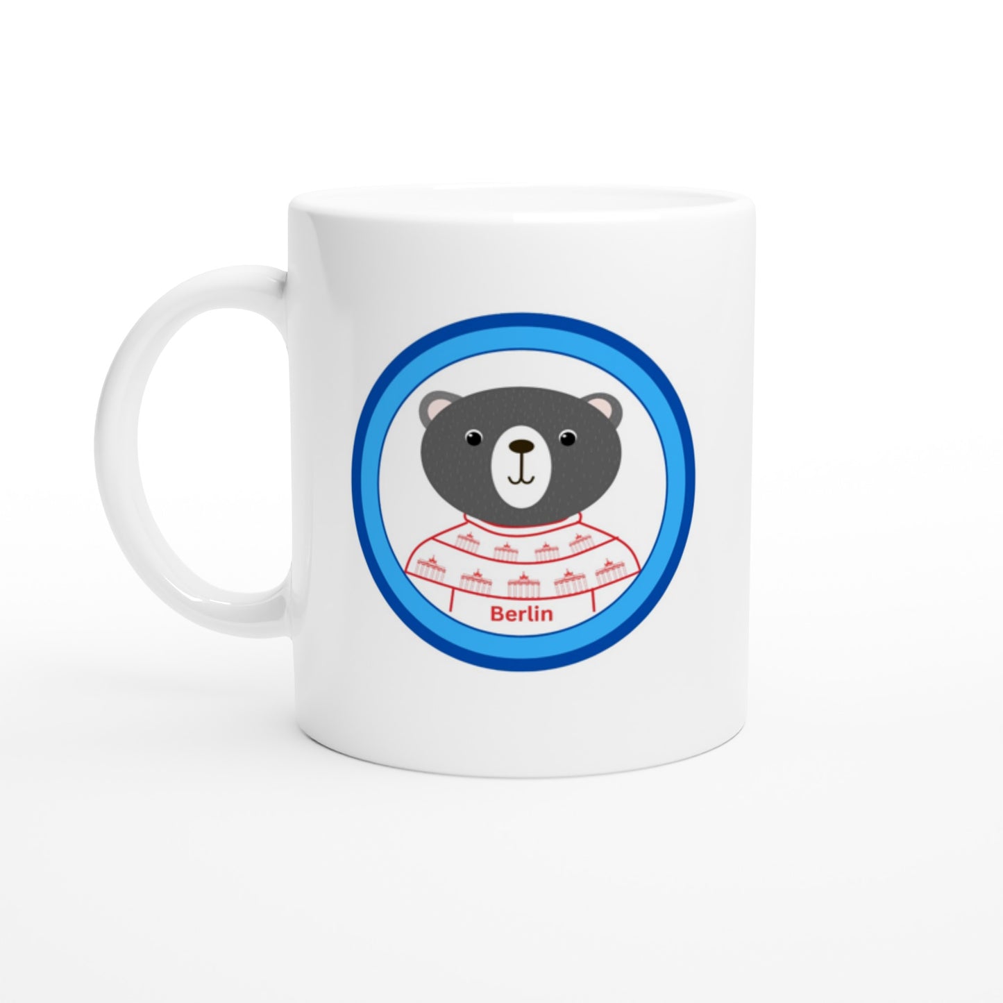 Berlin Kleiner Bär Weiße Keramiktasse