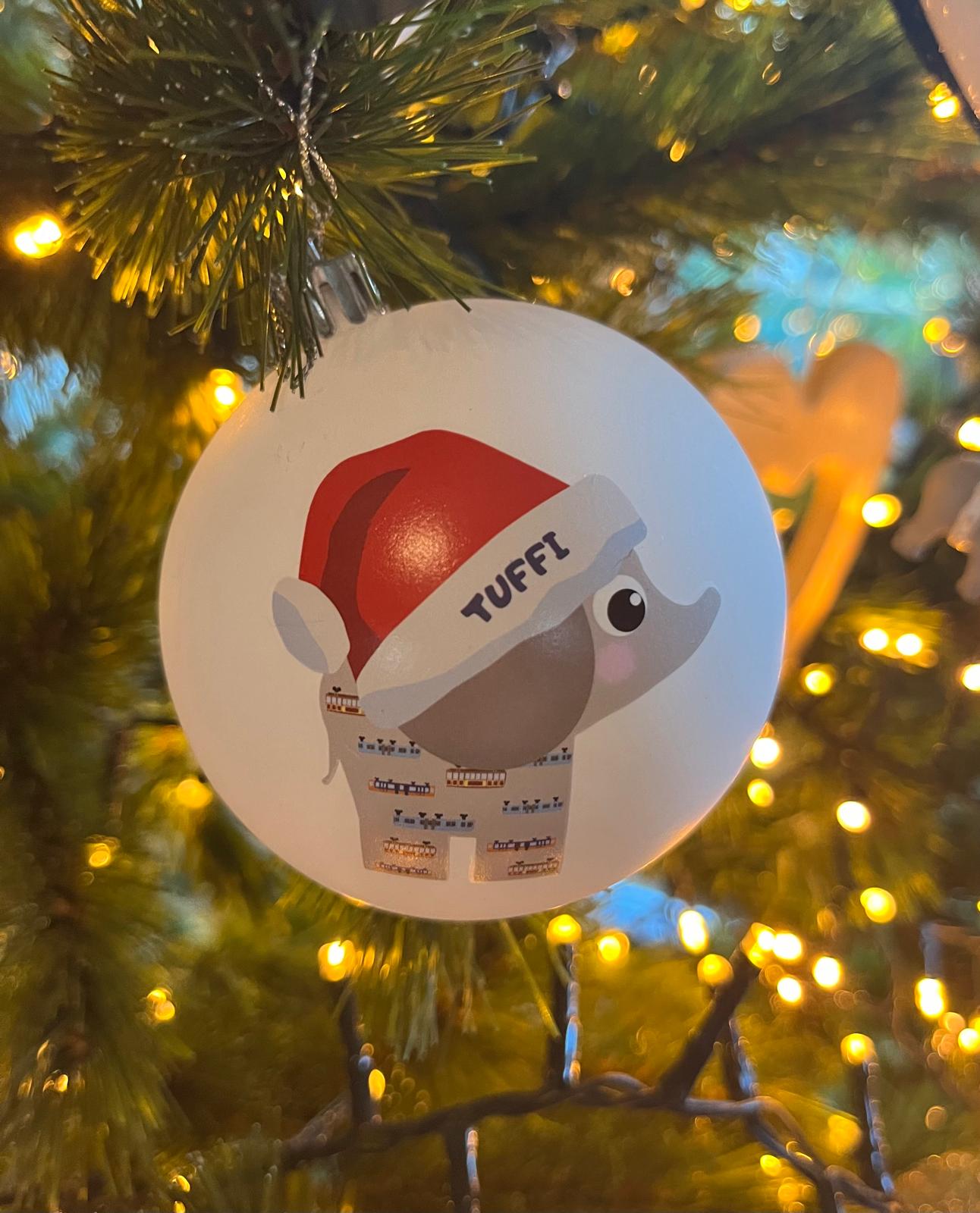 Weihnachtskugel Tuffi