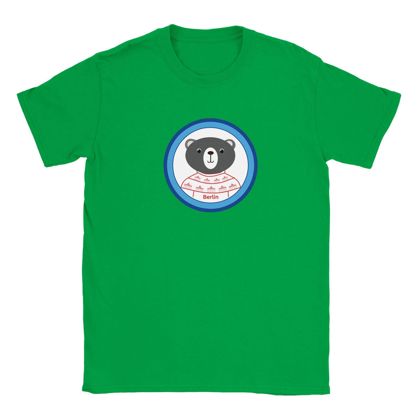 Berlin Kleiner Bär Klassisches Kinder-T-Shirt mit Rundhalsausschnitt
