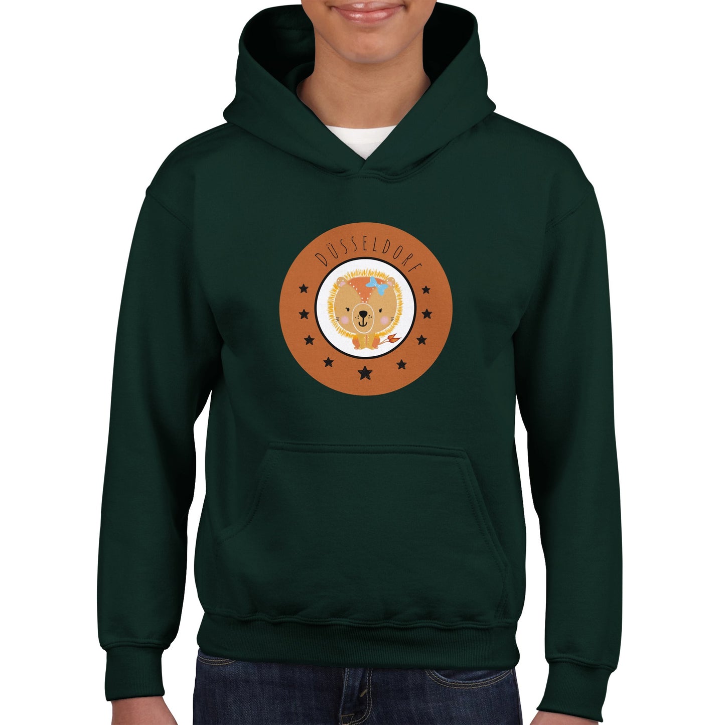 Düsseldorf „Kleine Löwin“ Klassischer Kinder-Hoodie