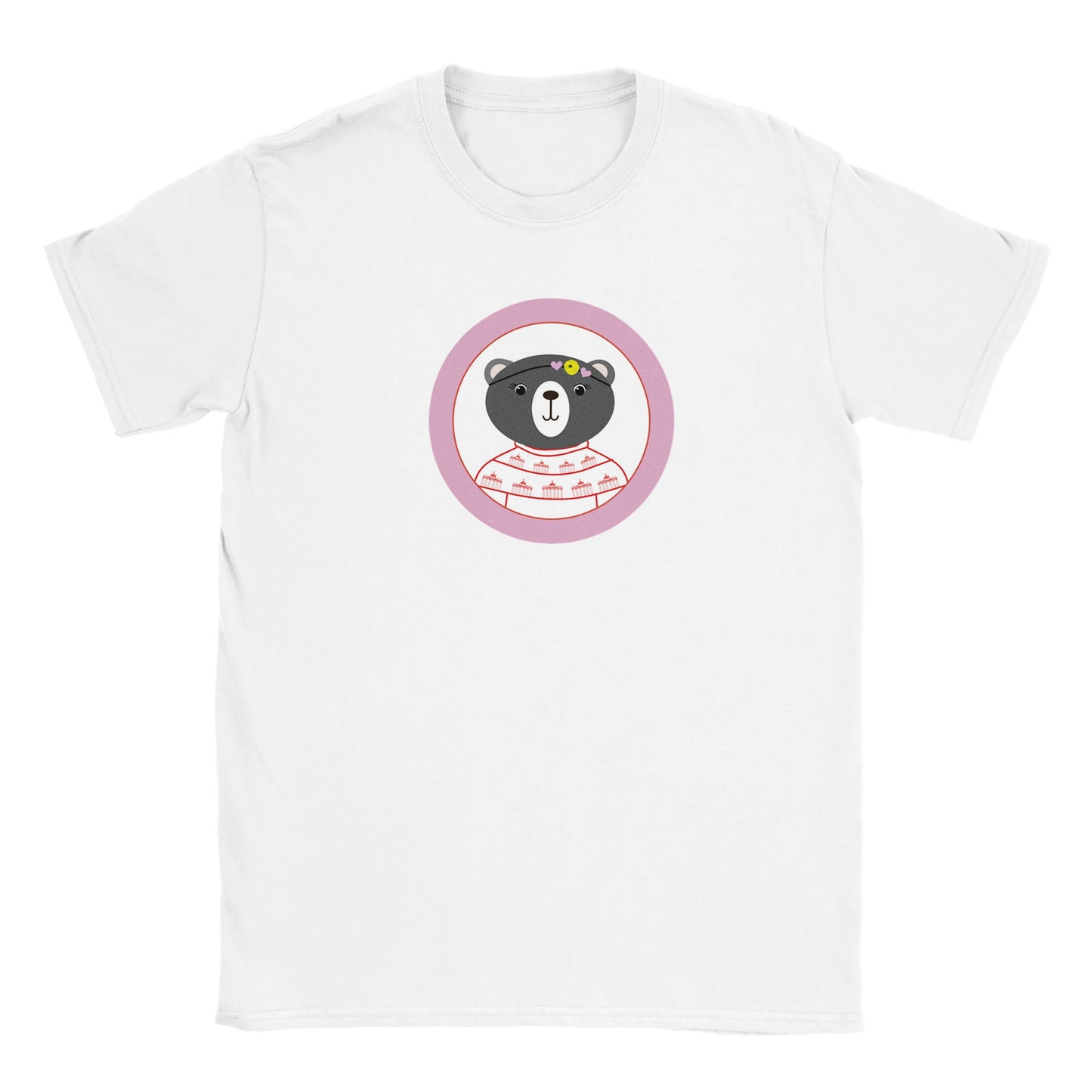 Berlin Kleine Bärin Klassisches Kinder-T-Shirt mit Rundhalsausschnitt