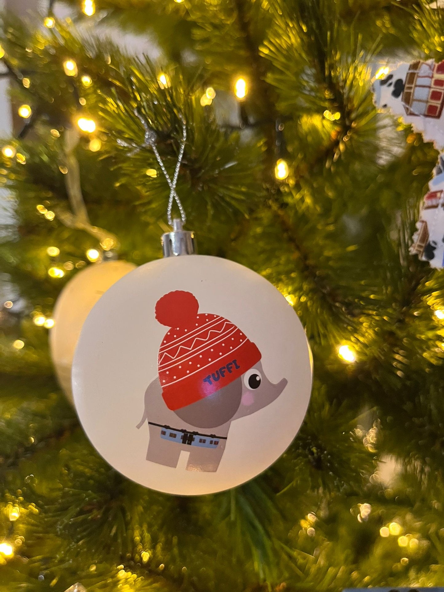 Weihnachtskugel Tuffi
