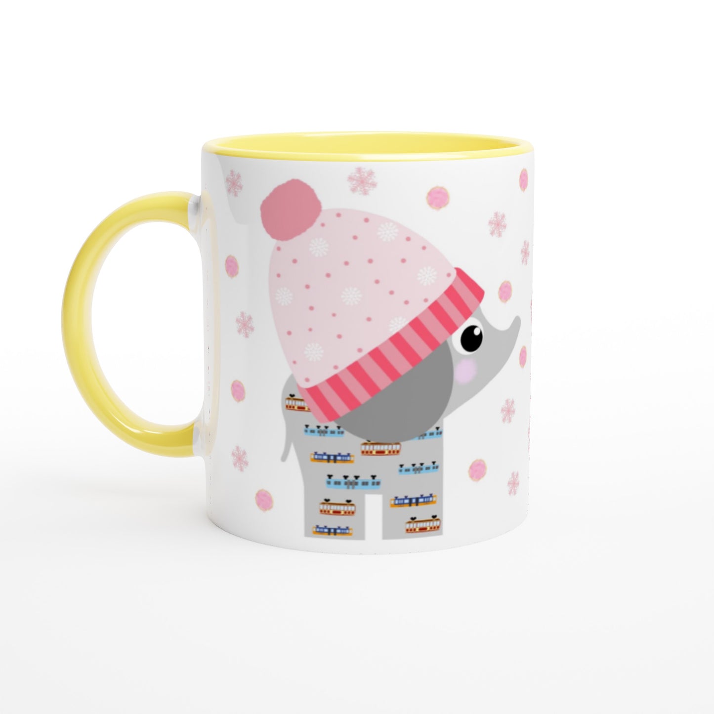 Wuppertal Tuffi Mädchen Weiße Keramiktasse 11oz mit Farbe an der Innenseite