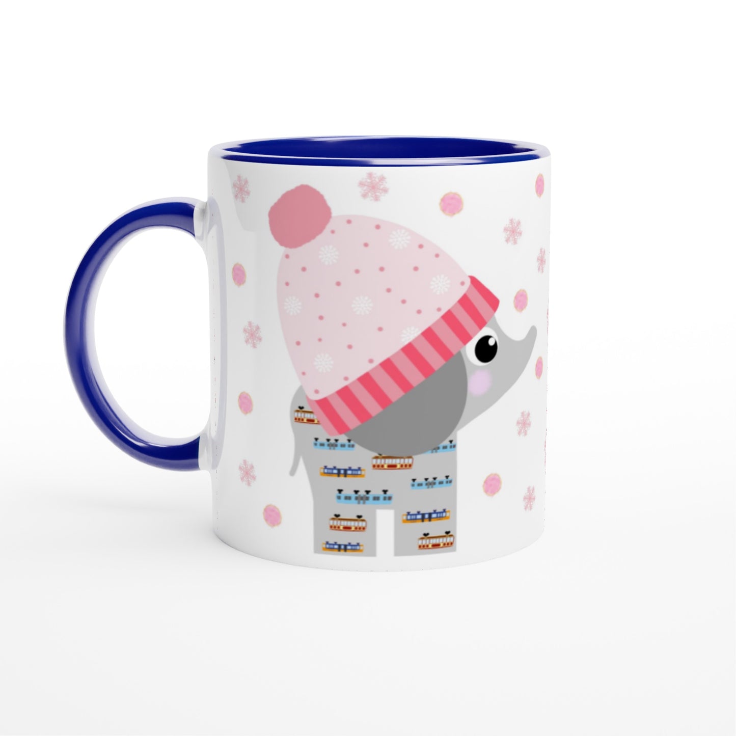 Wuppertal Tuffi Mädchen Weiße Keramiktasse 11oz mit Farbe an der Innenseite