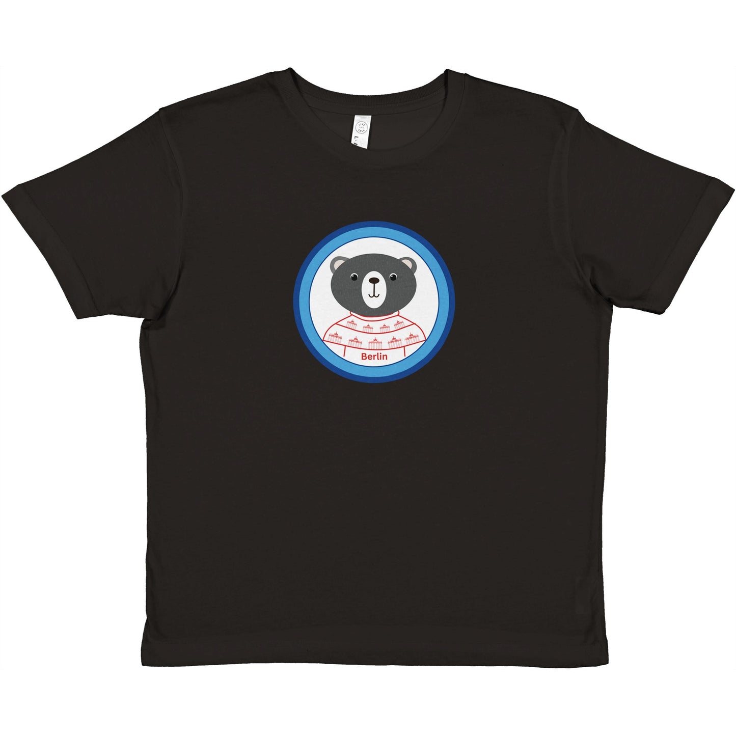 Berlin Kleiner Bär Premium Kinder-T-Shirt mit Rundhalsausschnitt
