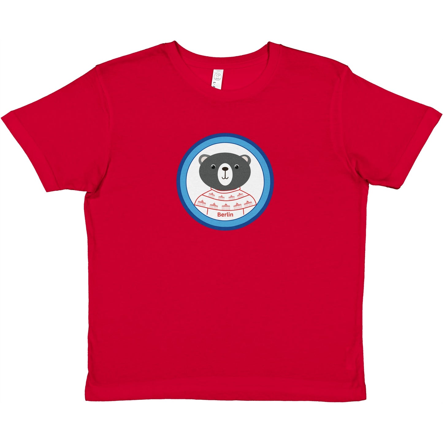 Berlin Kleiner Bär Premium Kinder-T-Shirt mit Rundhalsausschnitt