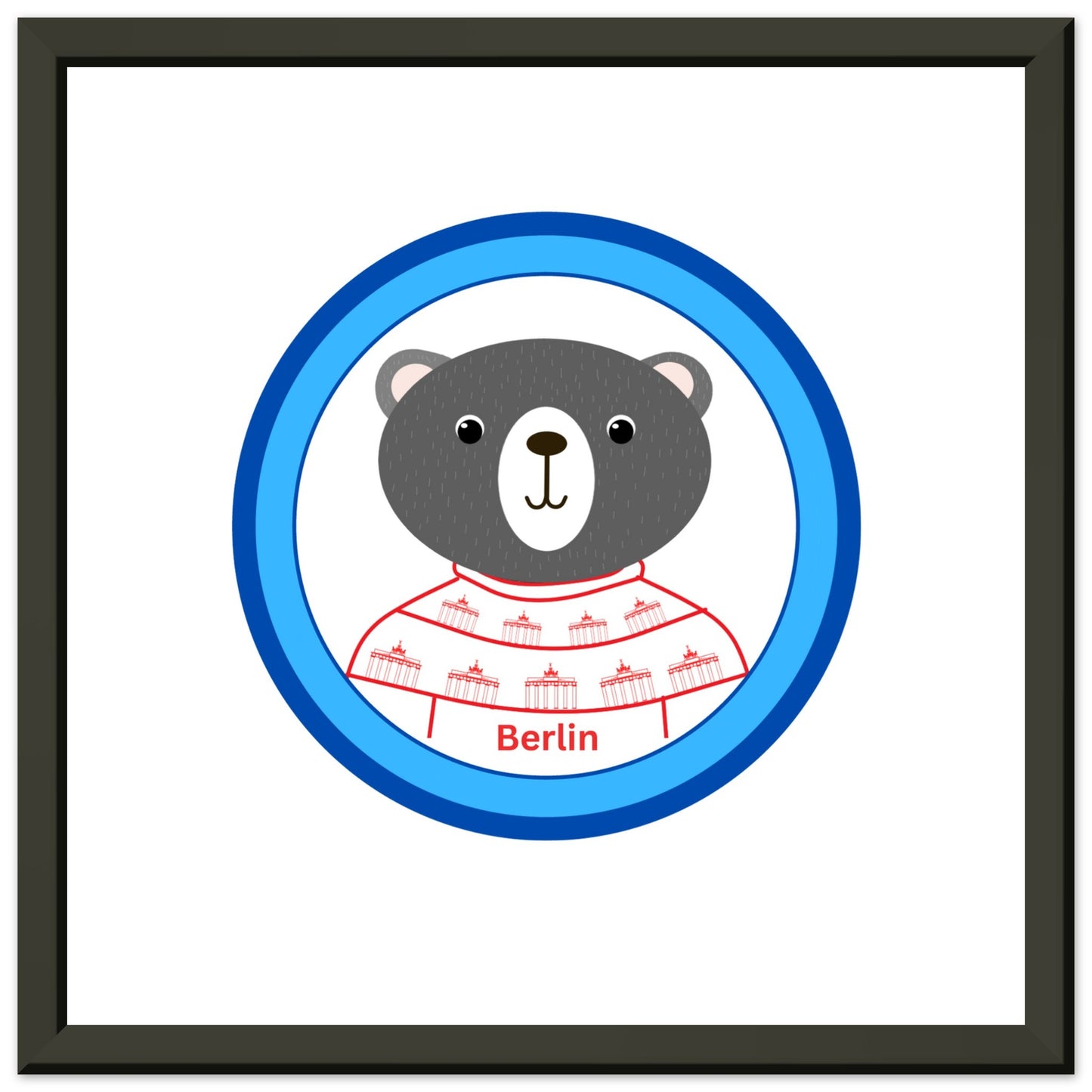 Premium-Poster aus mattem Papier mit Metallrahmen