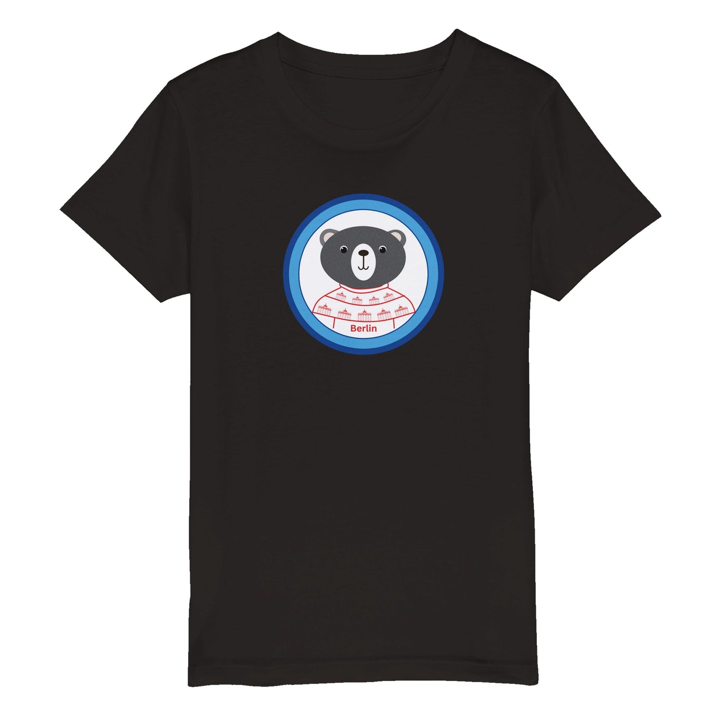 Berlin Kleiner Bär - Bio Kinder-T-Shirt mit Rundhalsausschnitt