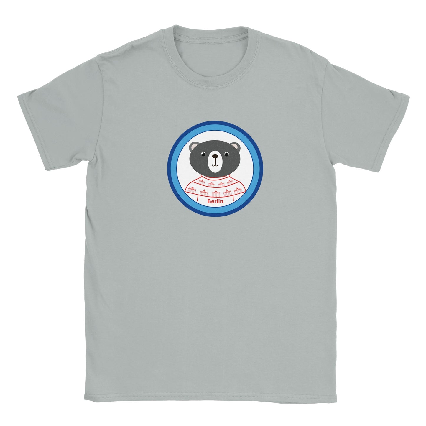 Berlin Kleiner Bär Klassisches Kinder-T-Shirt mit Rundhalsausschnitt