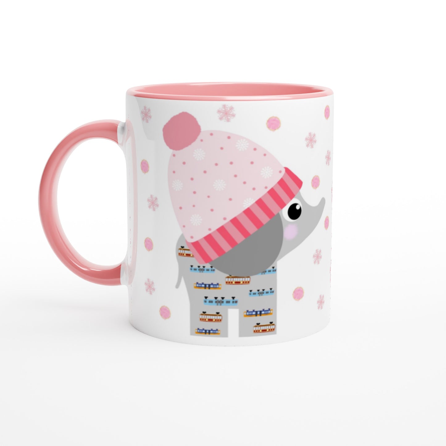 Wuppertal Tuffi Mädchen Weiße Keramiktasse 11oz mit Farbe an der Innenseite
