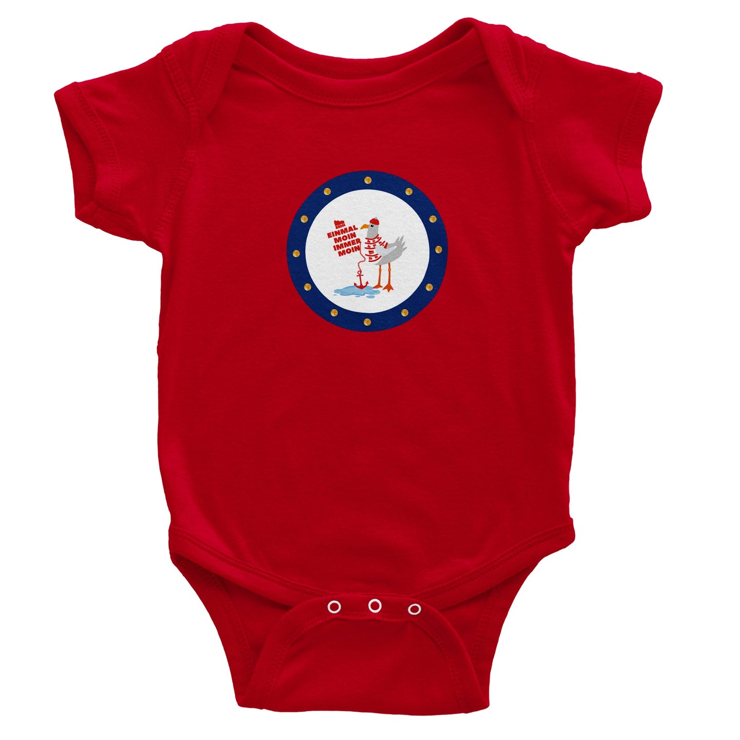 Klassischer kurzärmeliger Baby-Strampler