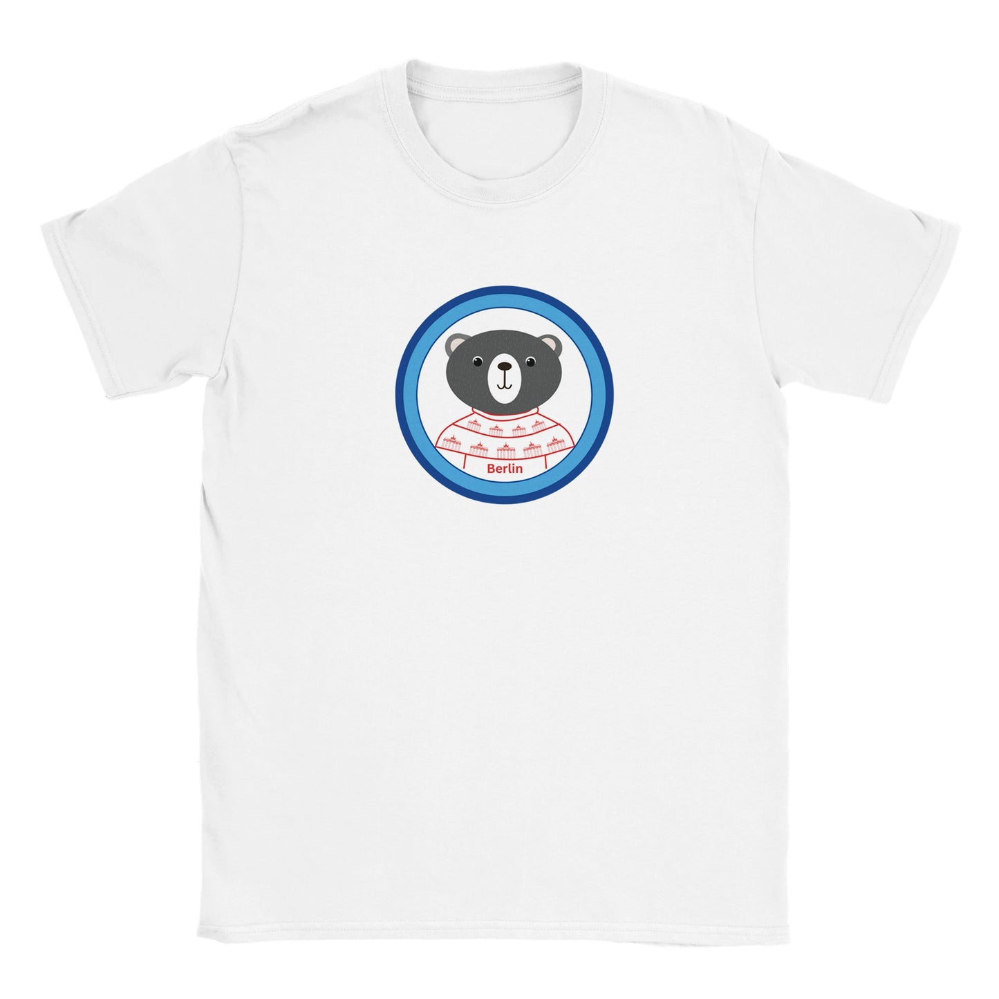 Berlin Kleiner Bär - Klassisches Kinder-T-Shirt mit Rundhalsausschnitt