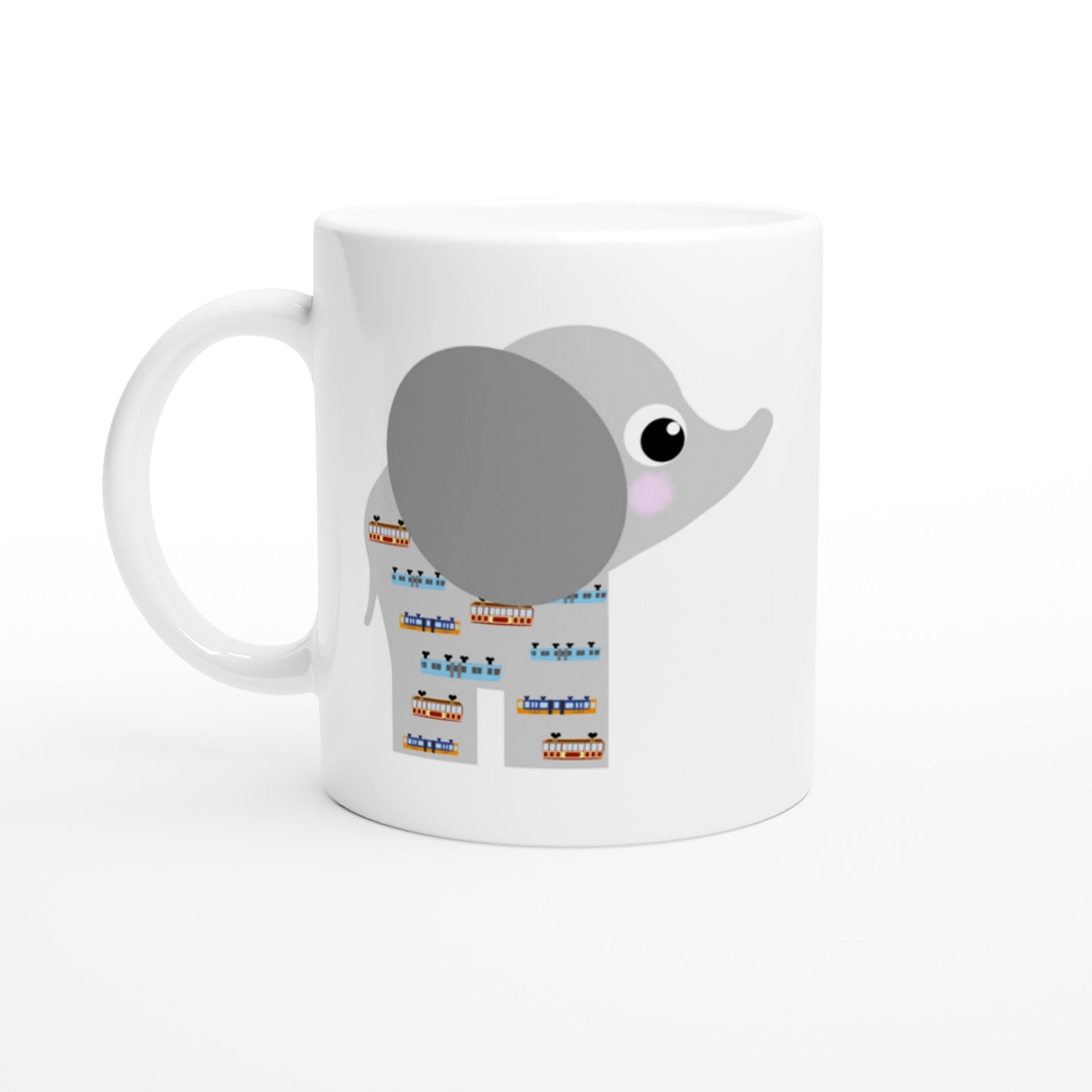 Weiße Keramiktasse