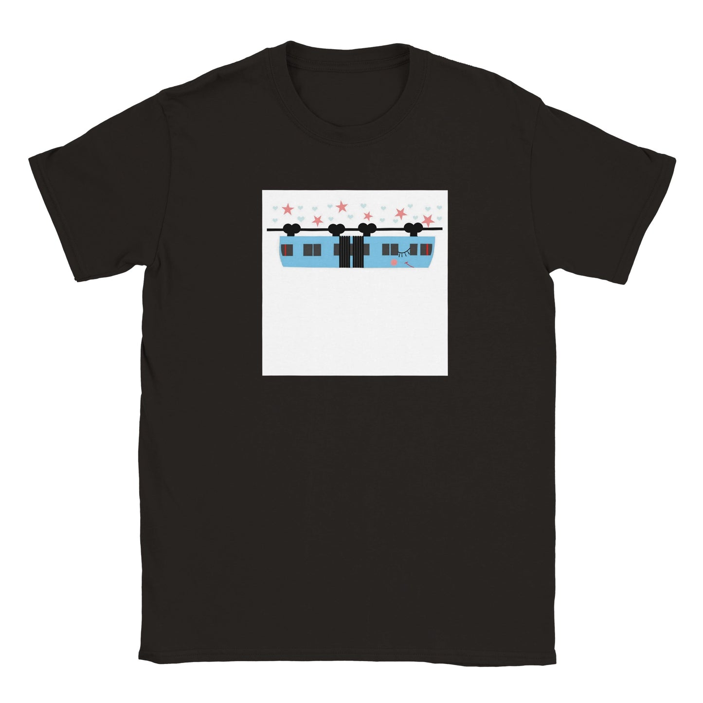 Wuppertal „Blaue Schwebebahn - Mädchen“ Klassisches Kinder-T-Shirt mit Rundhalsausschnitt
