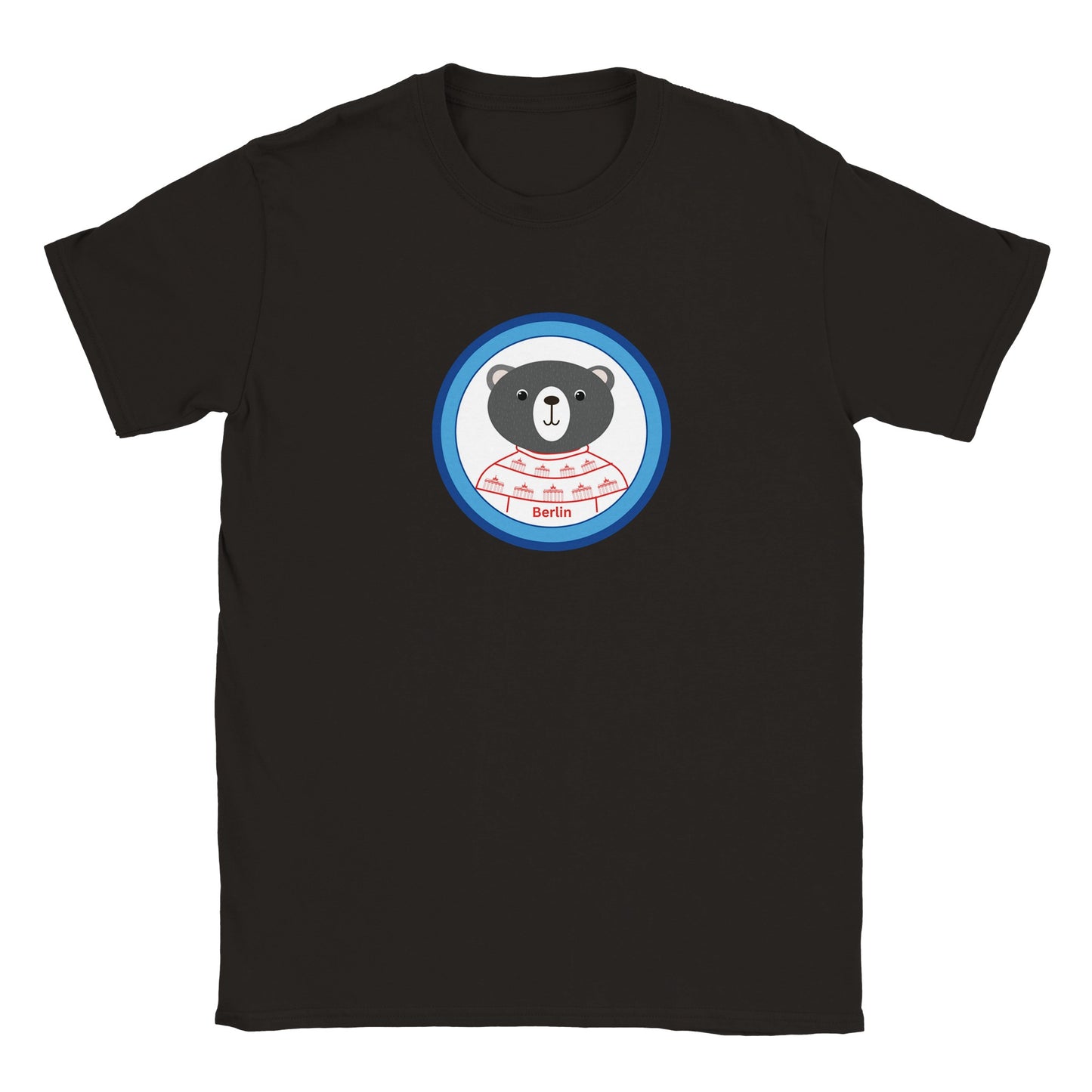 Berlin Kleiner Bär - Klassisches Kinder-T-Shirt mit Rundhalsausschnitt