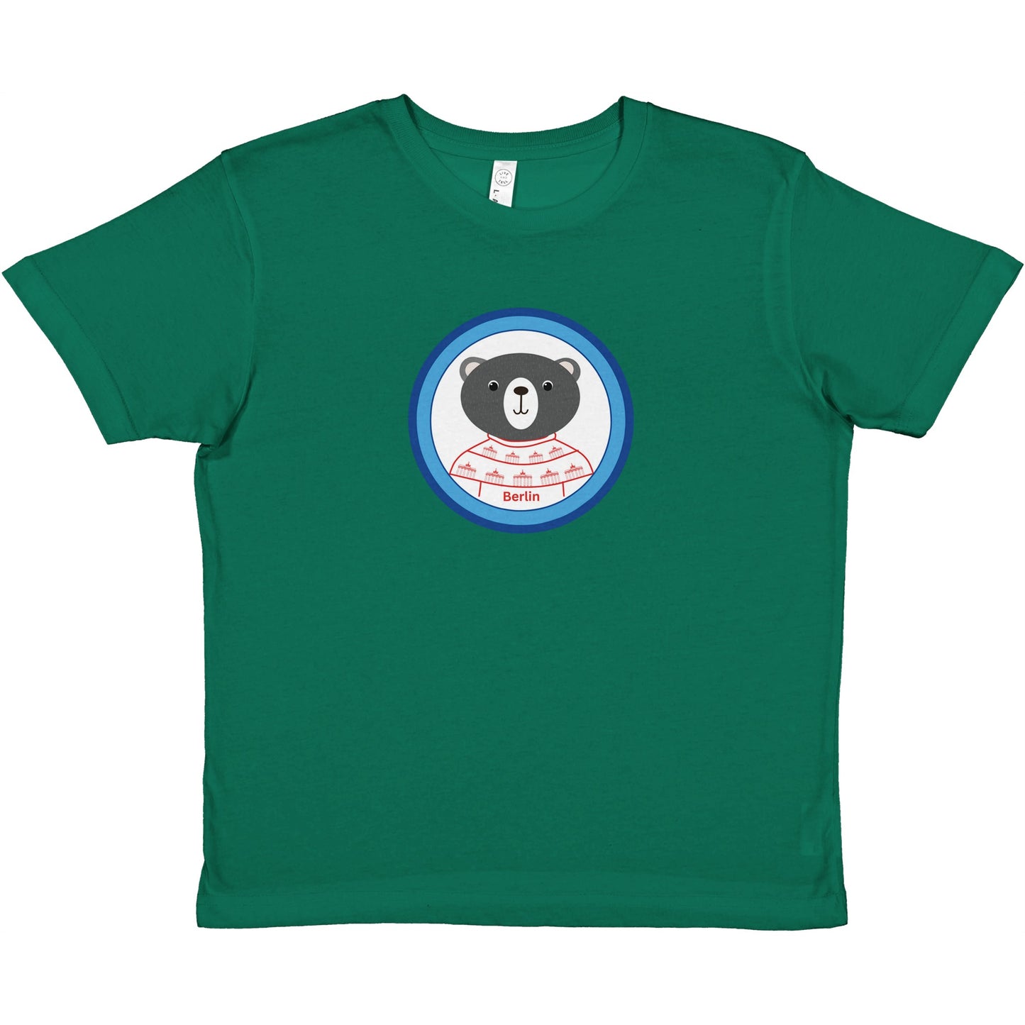 Berlin Kleiner Bär Premium Kinder-T-Shirt mit Rundhalsausschnitt