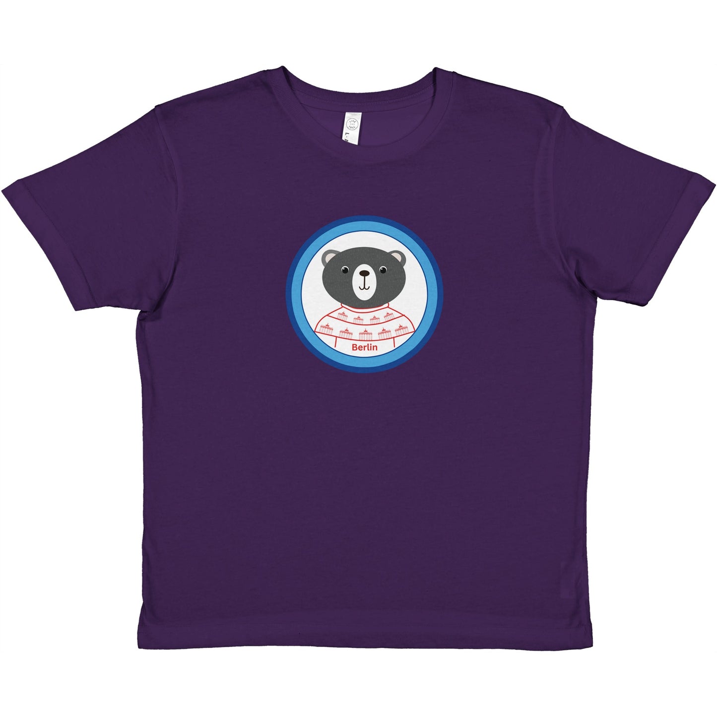 Berlin Kleiner Bär Premium Kinder-T-Shirt mit Rundhalsausschnitt