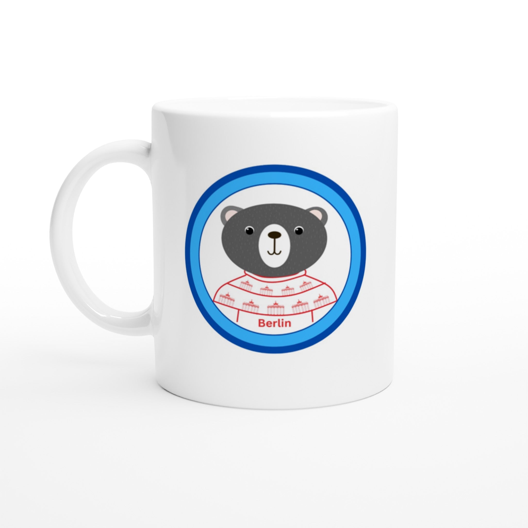 Berlin Kleiner Bär Weiße Keramiktasse