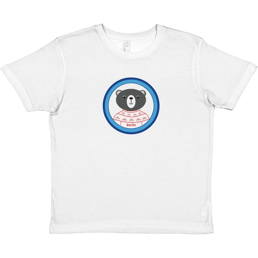 Berlin Kleiner Bär Premium Kinder-T-Shirt mit Rundhalsausschnitt