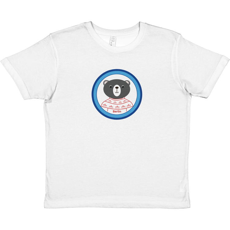 Berlin Kleiner Bär Premium Kinder-T-Shirt mit Rundhalsausschnitt