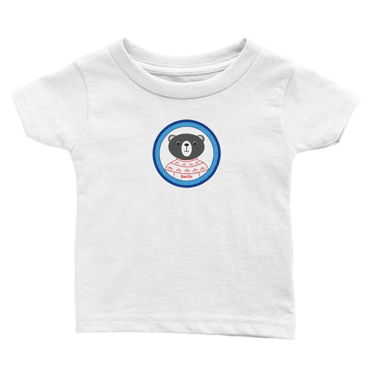 Berlin Kleiner Bär Klassisches Baby-T-Shirt mit Rundhalsausschnitt
