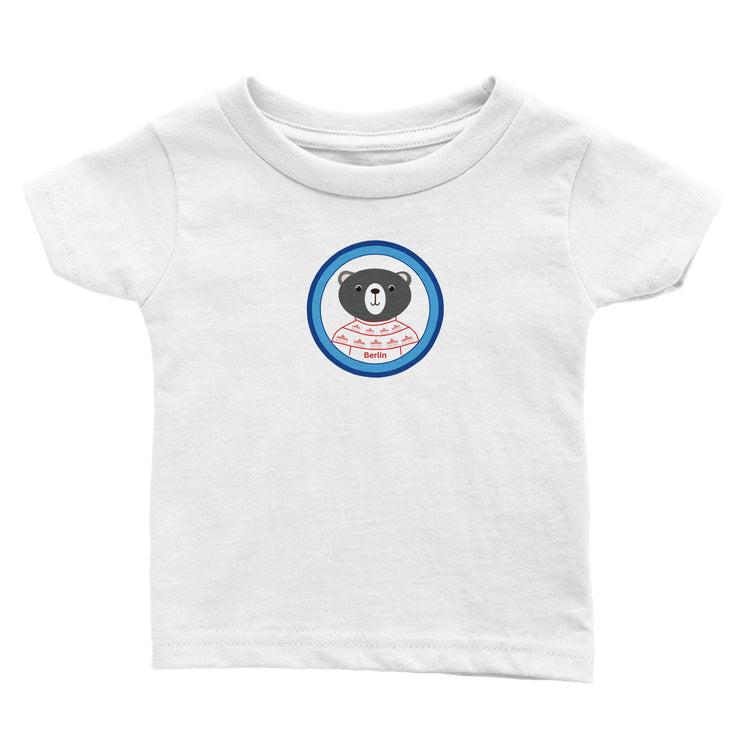 Berlin Kleiner Bär Klassisches Baby-T-Shirt mit Rundhalsausschnitt