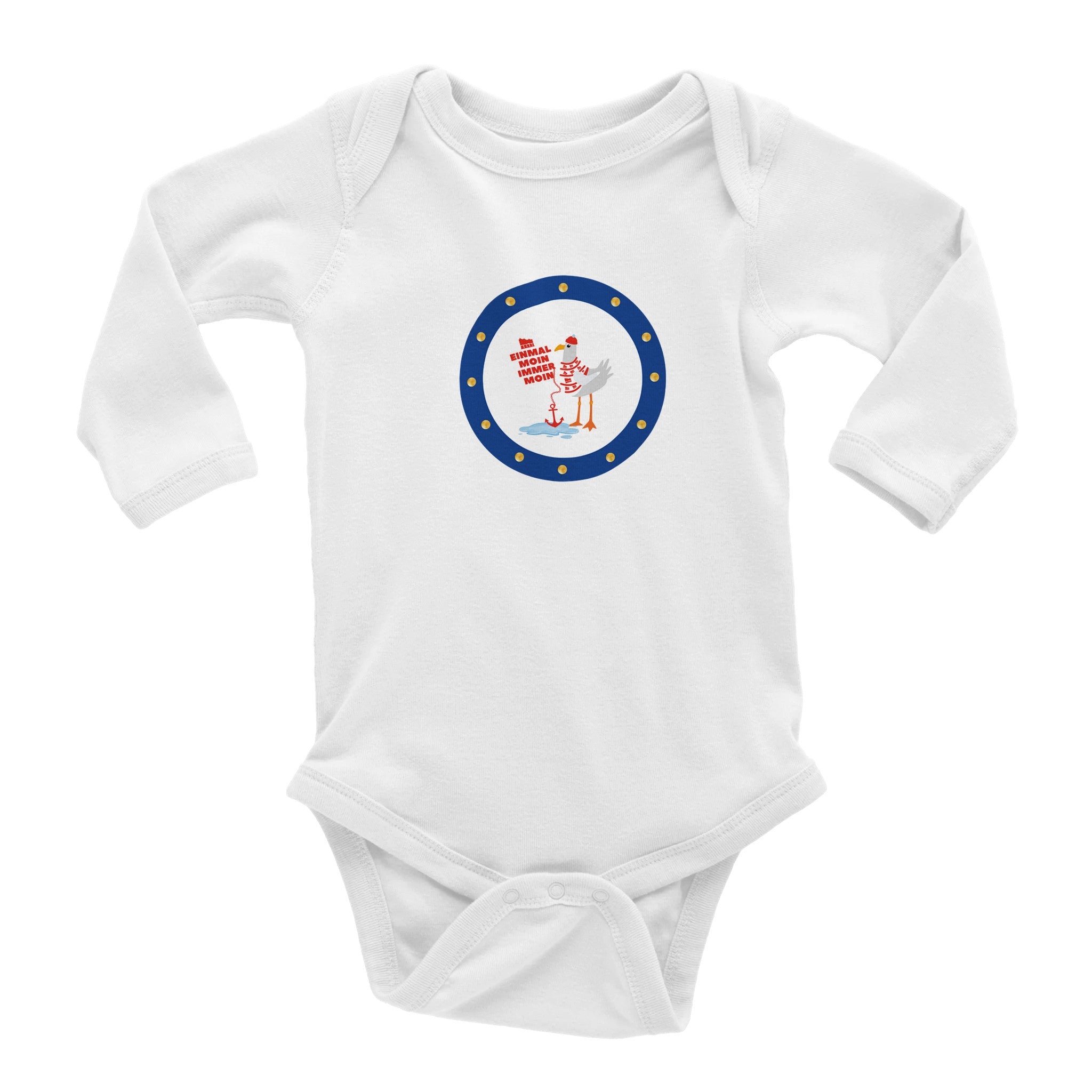 Klassischer langärmliger Baby-Strampler