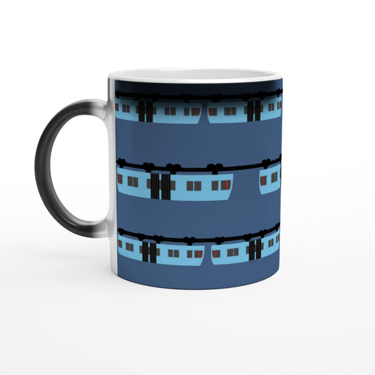 Wuppertal „Blaue Schwebebahn“ Magische Keramiktasse 11oz