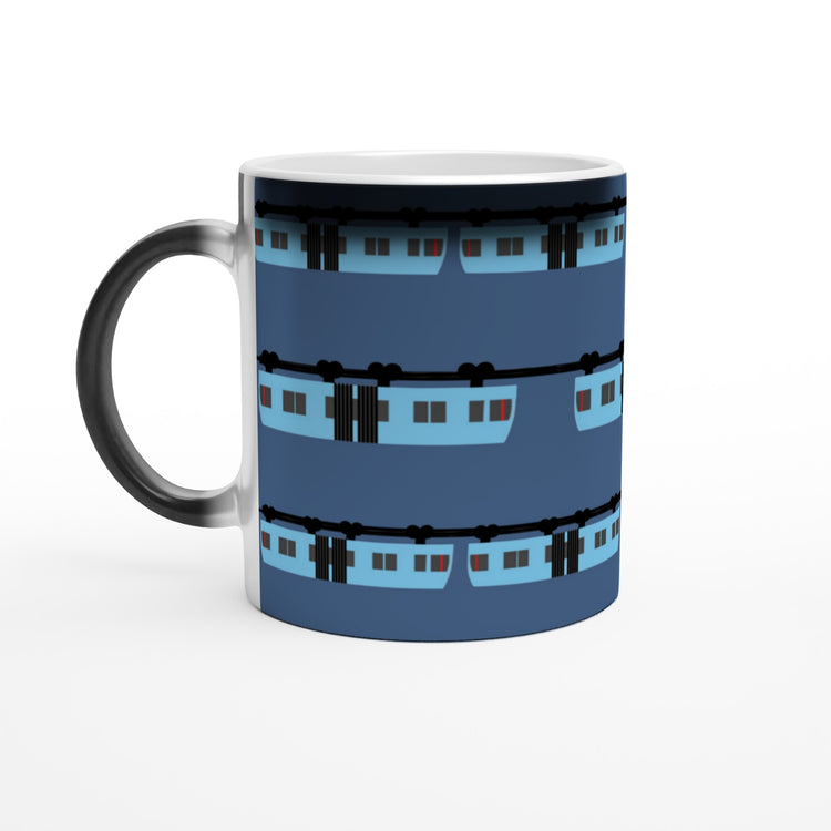 Wuppertal „Blaue Schwebebahn“ Magische Keramiktasse 11oz