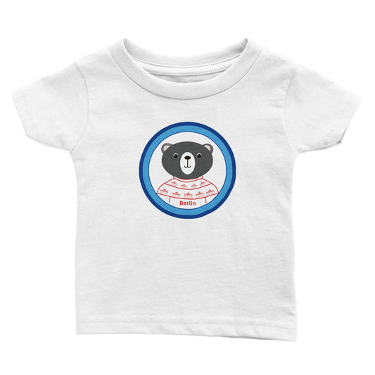 Berlin Kleiner Bär - Klassisches Baby-T-Shirt mit Rundhalsausschnitt