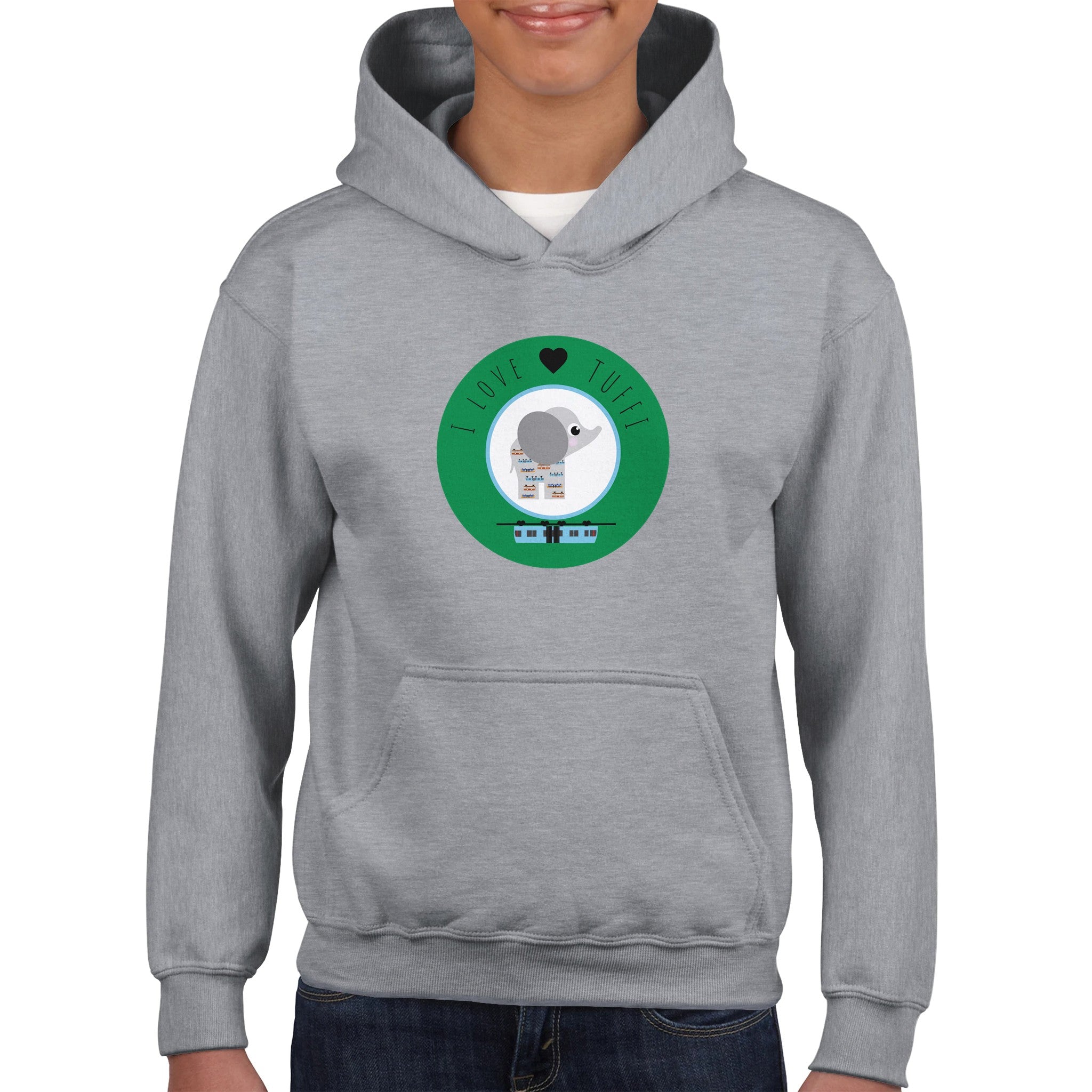 I love Tuffi Klassischer Kinder-Hoodie