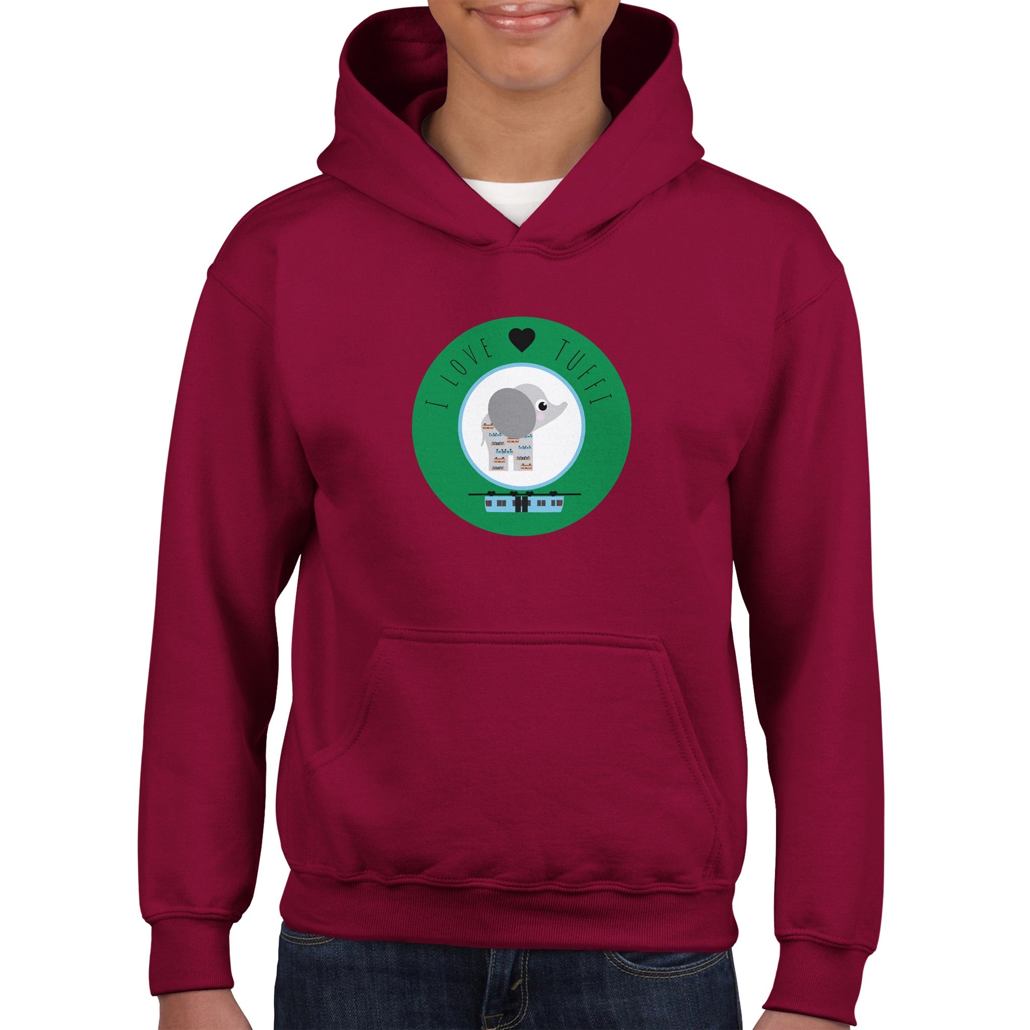 I love Tuffi Klassischer Kinder-Hoodie
