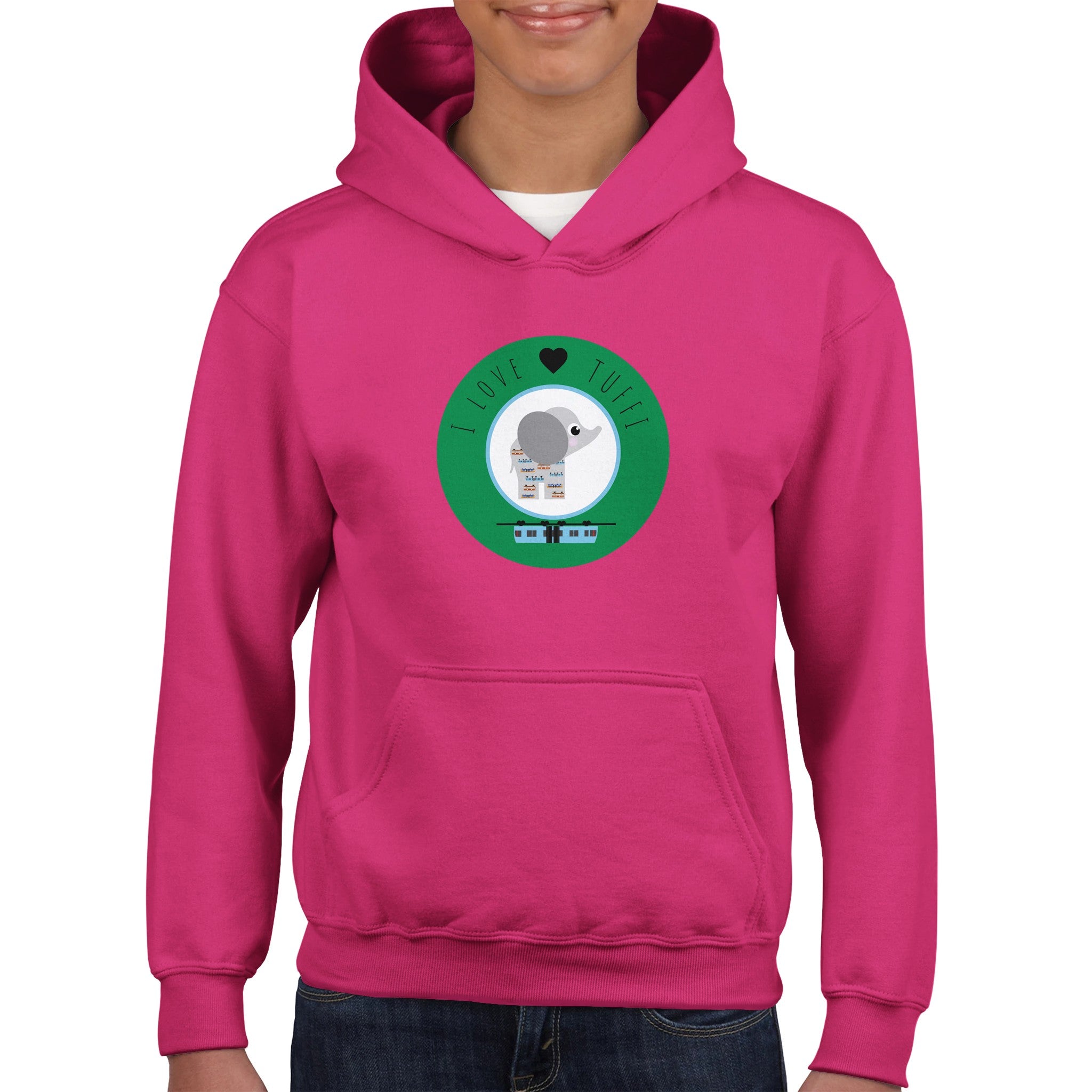 I love Tuffi Klassischer Kinder-Hoodie
