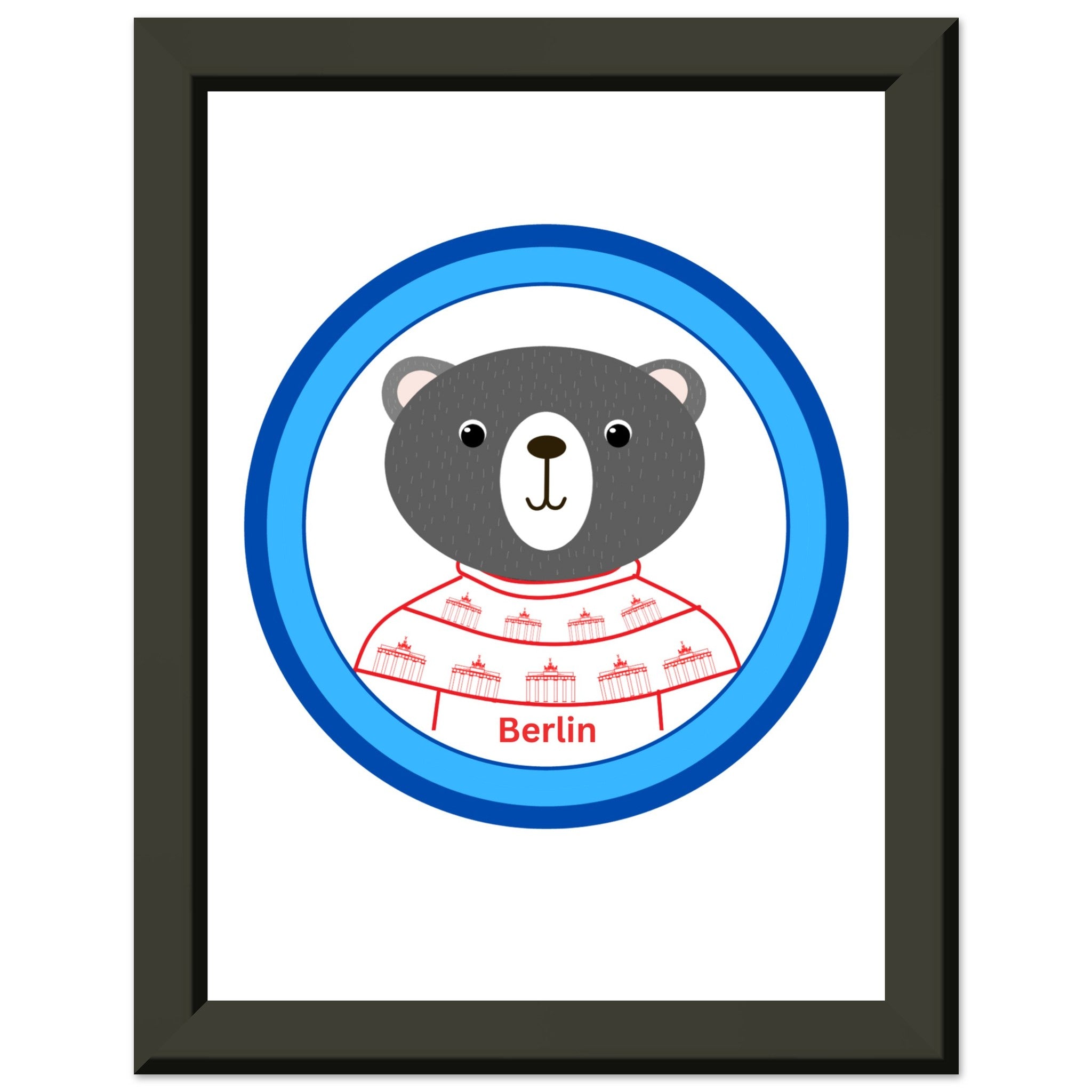 Premium-Poster aus mattem Papier mit Metallrahmen