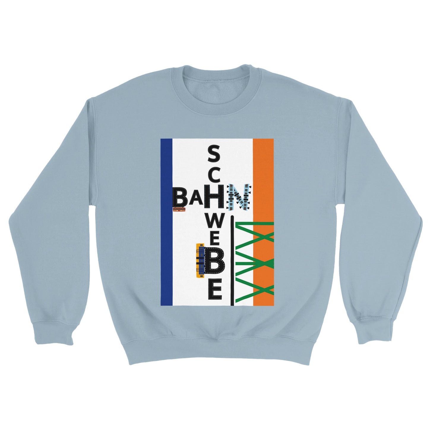 Wuppertal Schwebe-Bahn Klassischer Unisex Pullover mit Rundhalsausschnitt