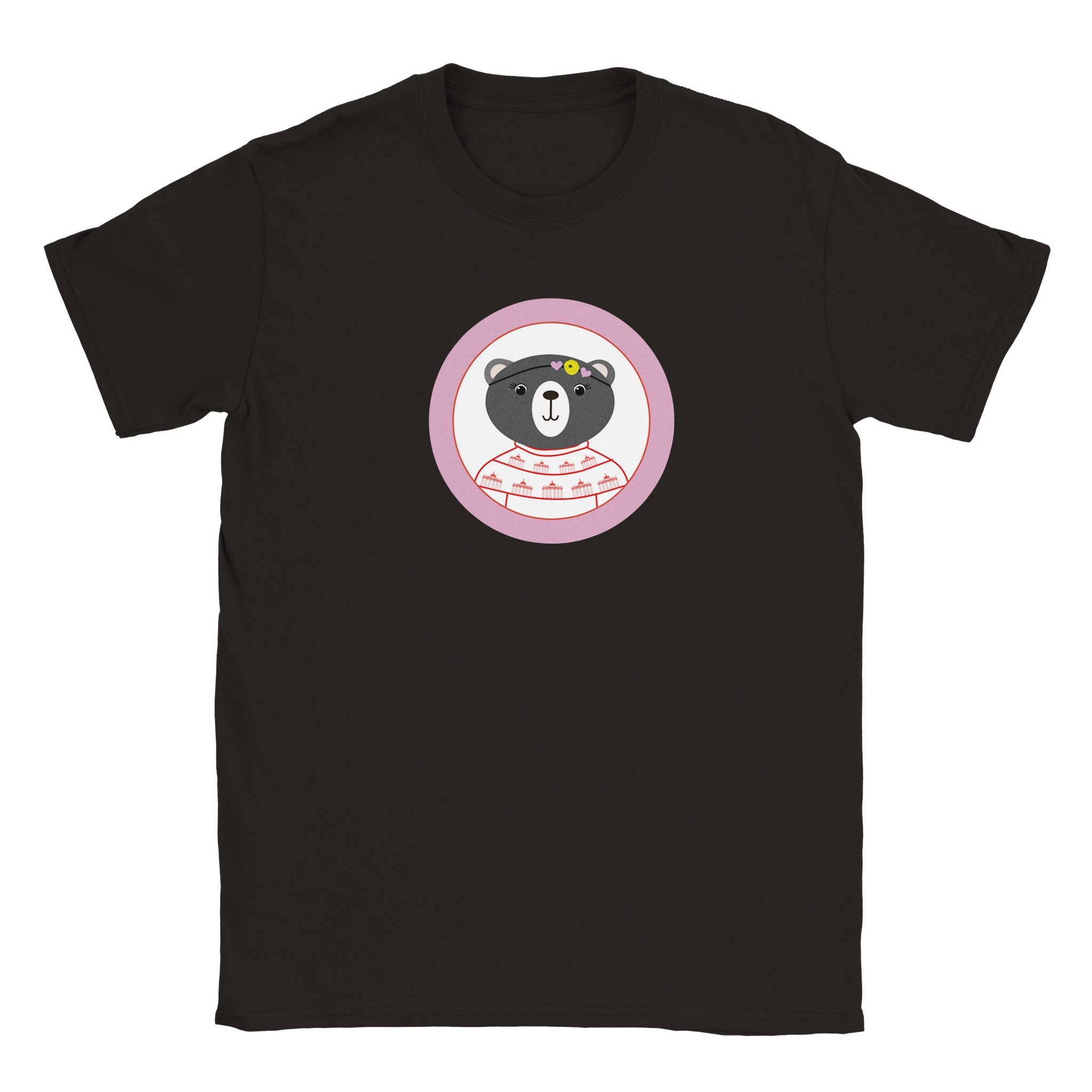 Berlin Kleine Bärin Klassisches Kinder-T-Shirt mit Rundhalsausschnitt