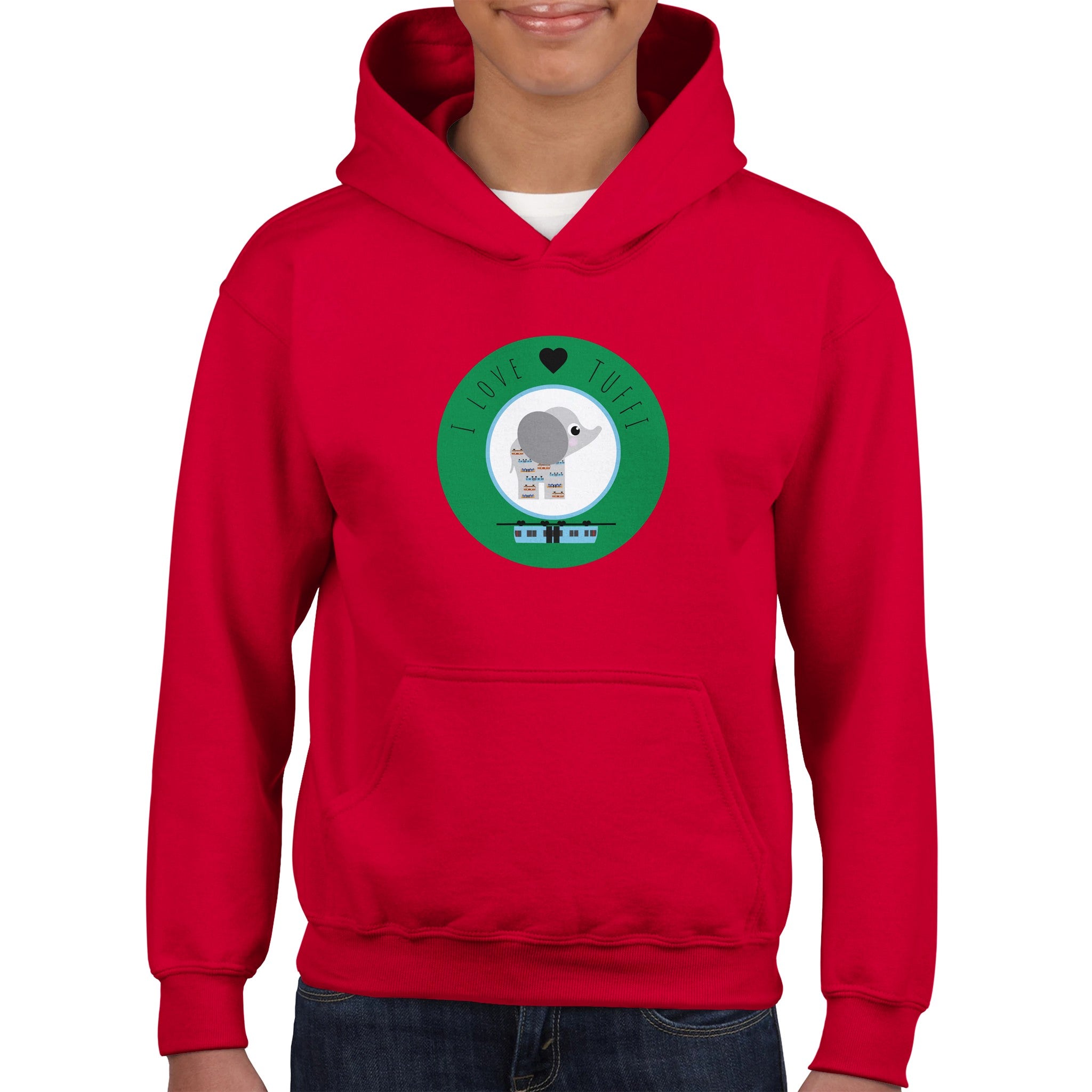 I love Tuffi Klassischer Kinder-Hoodie