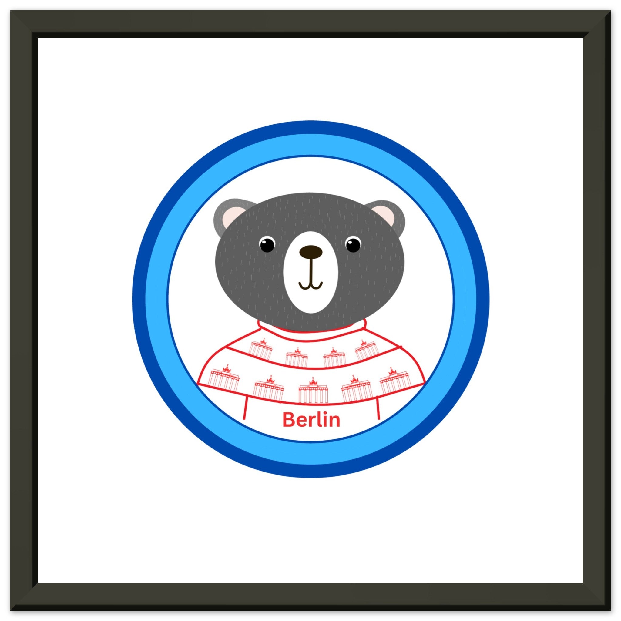 Premium-Poster aus mattem Papier mit Metallrahmen