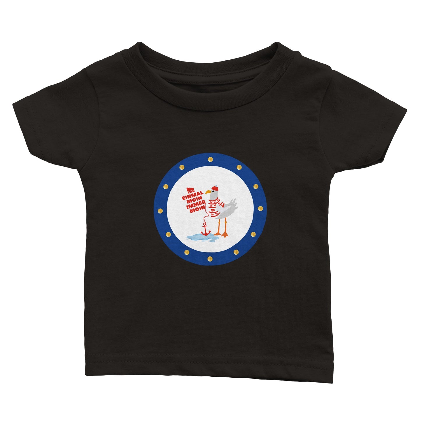 Klassisches Baby-T-Shirt mit Rundhalsausschnitt