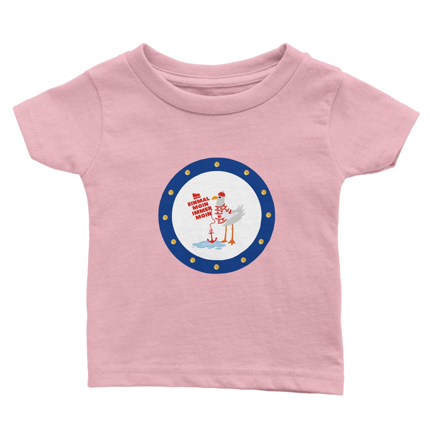 Klassisches Baby-T-Shirt mit Rundhalsausschnitt