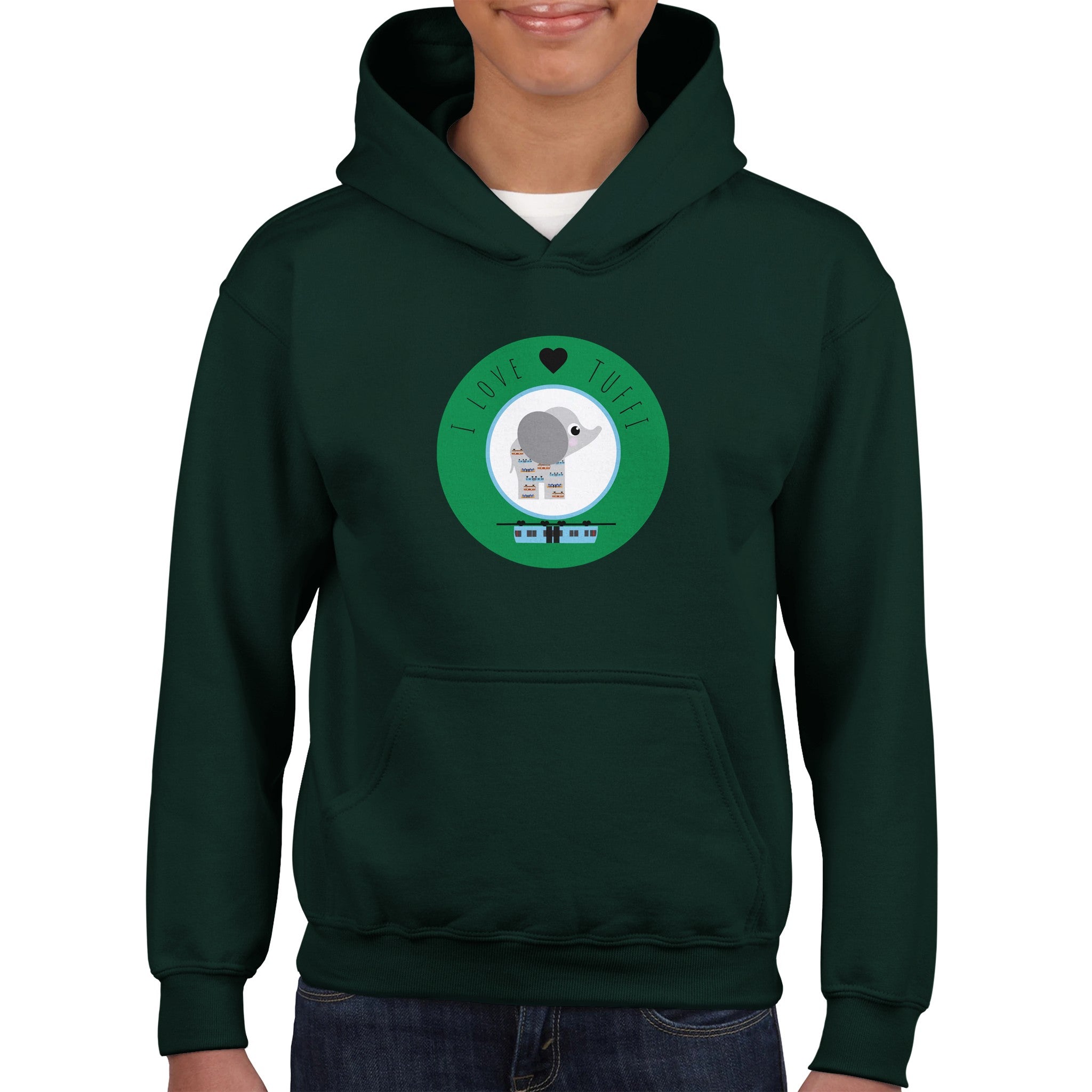 I love Tuffi Klassischer Kinder-Hoodie