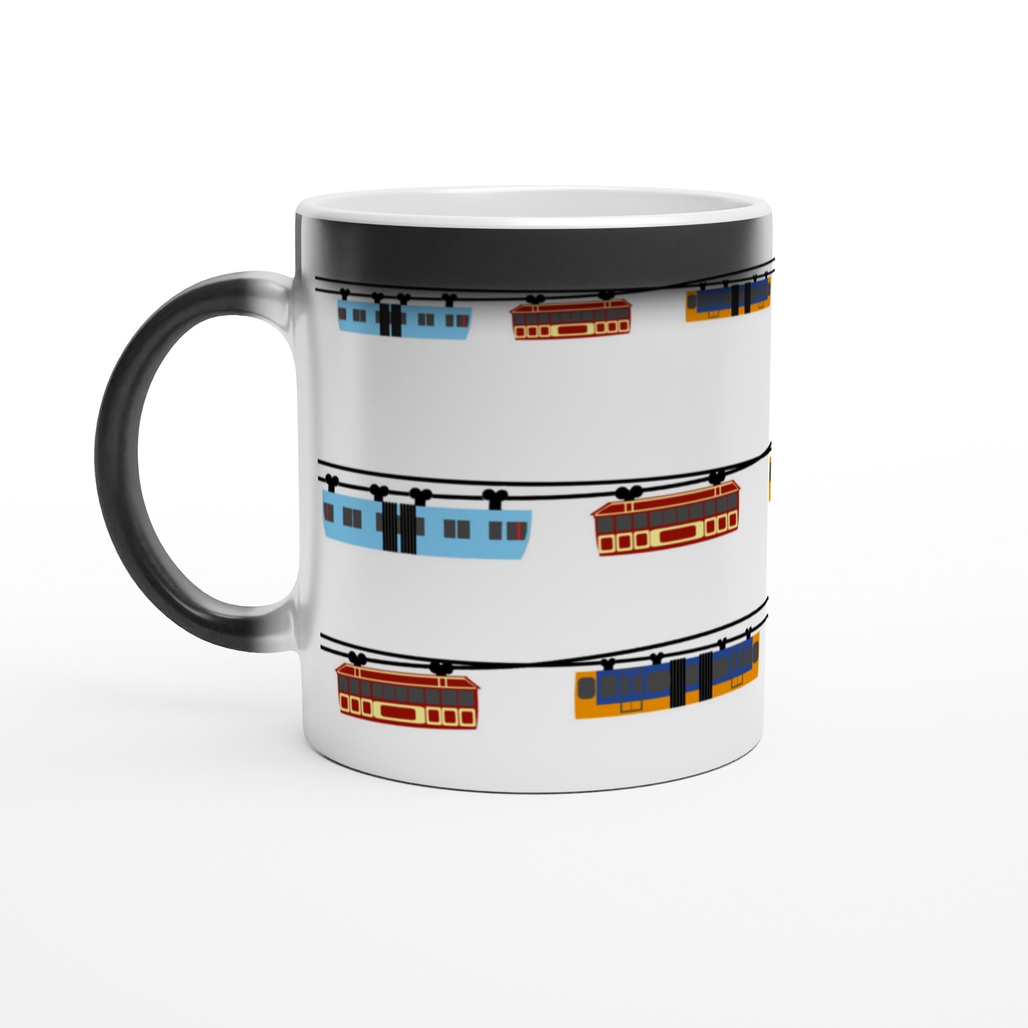 3 x Schwebebahn Generation Magische Keramiktasse 11oz