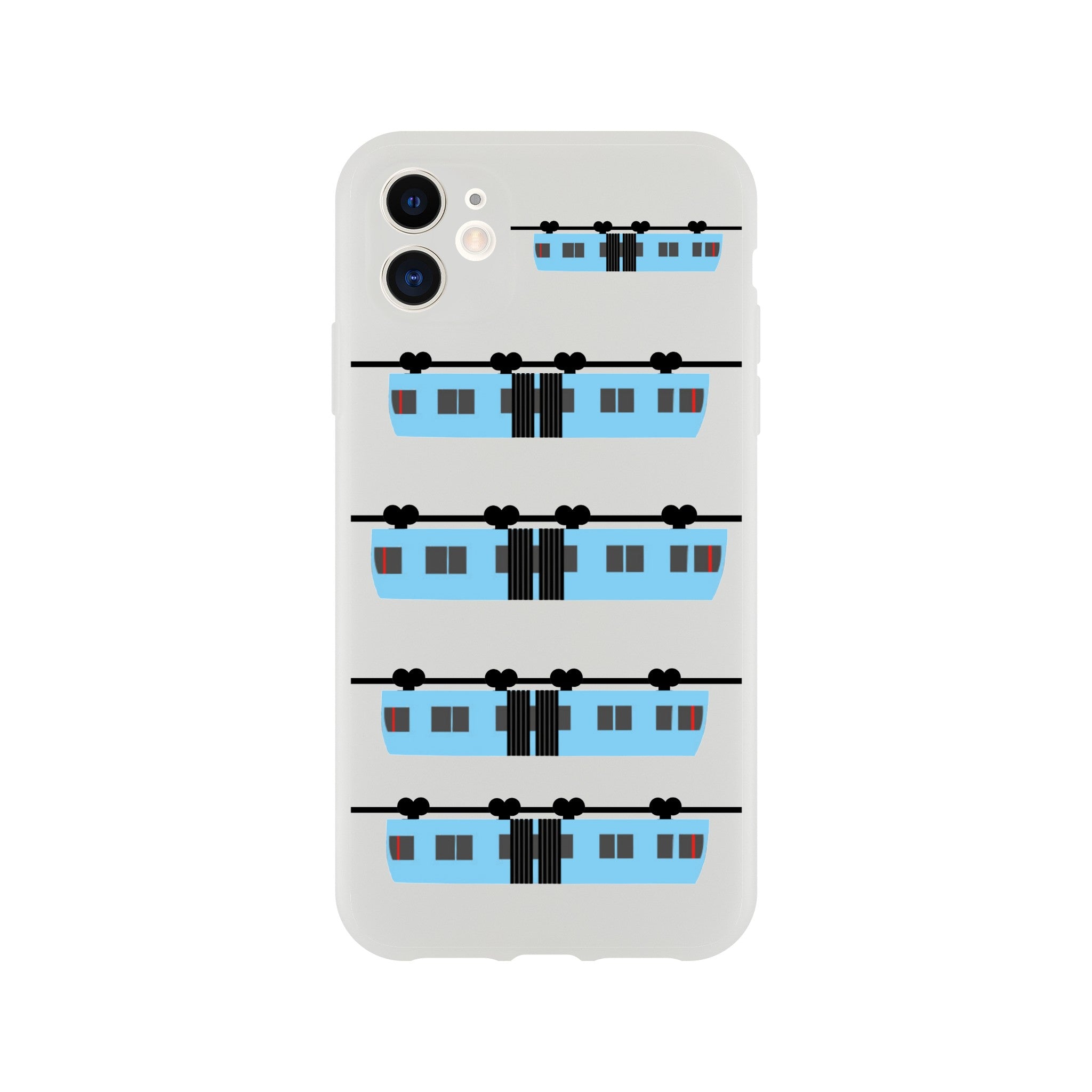 Blaue Schwebebahn Flexi Case