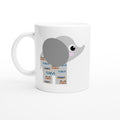 Weiße Keramiktasse
