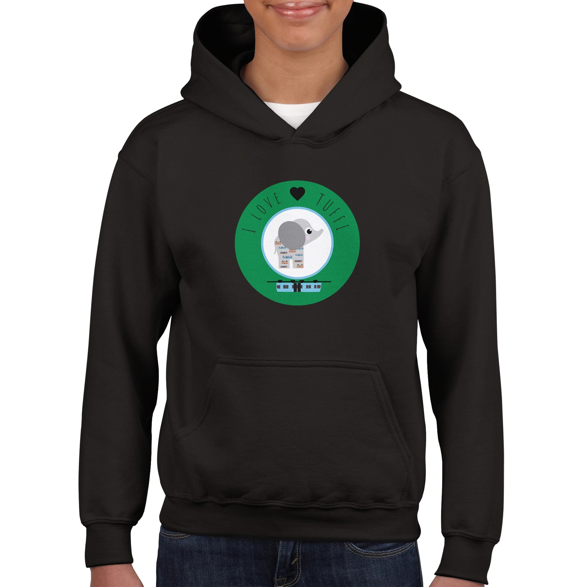 I love Tuffi Klassischer Kinder-Hoodie