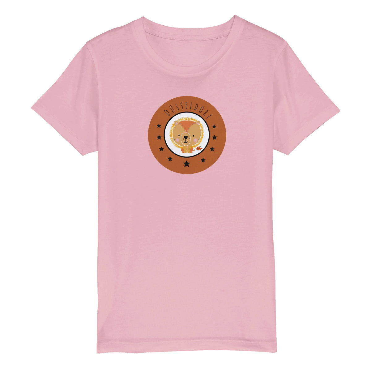 Düsseldorf Kleiner Löwe - Bio Kinder-T-Shirt mit Rundhalsausschnitt