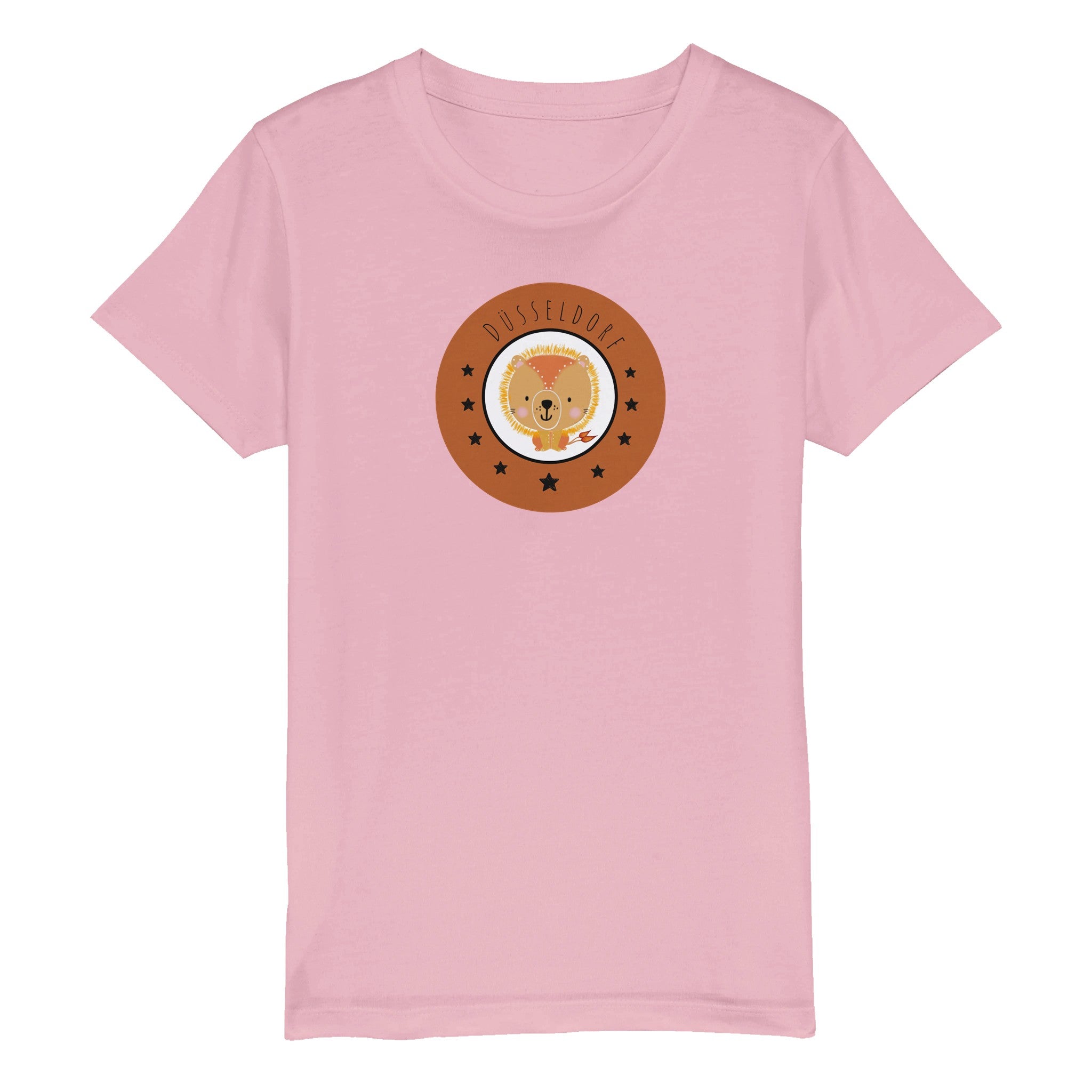 Düsseldorf Kleiner Löwe - Bio Kinder-T-Shirt mit Rundhalsausschnitt