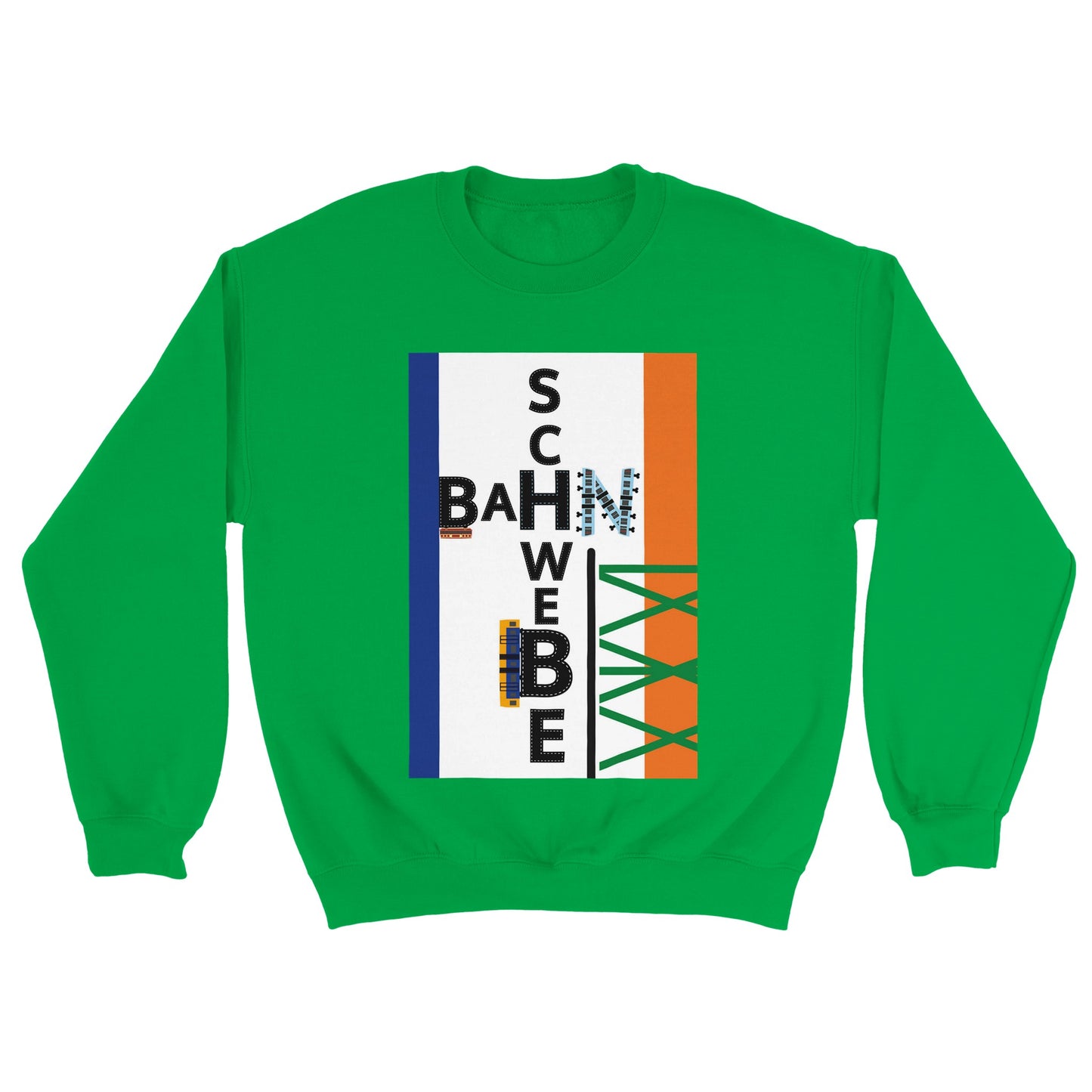 Wuppertal Schwebe-Bahn Klassischer Unisex Pullover mit Rundhalsausschnitt